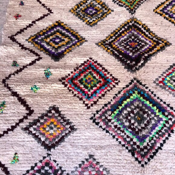 Colorful Ourika Handmade Moroccan Rug - 7.9 ft x 4.6 ft - Picture 6 of 6